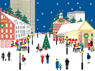 Holiday Time at Faneuil Hall.