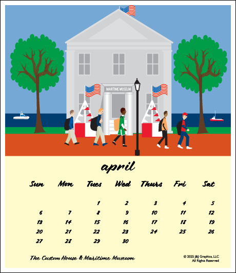 Newburyport Poster Calendar by J & J Graphics