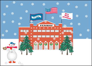 Fenway Park Holiday Card.