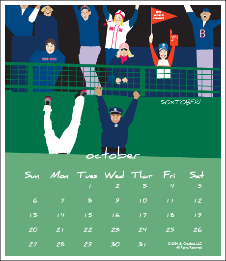 Boston Sports Calendar.