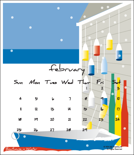 Cape Cod Jewel Case Calendar.
