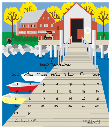 Maine Poster Calendar.