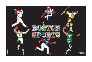 Boston sports poster.