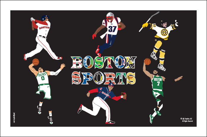 Boston Sports Posters by J & J Graphics